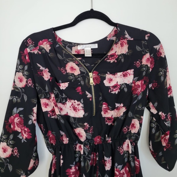 Flower Pattern Midi Dress - Picture 4 of 4